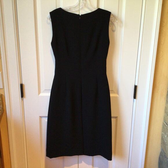 Tahari Arthur S. Levine Black Embellished Cocktail Dress Sz 4 - Picture 5 of 7